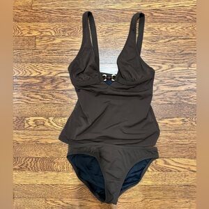 Brown tankini from J Crew in size small in like new condition